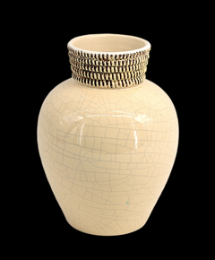 Pol Chambost, lot de trois vases en céramique émaillée, France, vers 1950