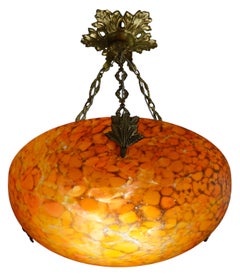 Markhbeinn Rare Art Deco Pendant Chandelier, France, 1920