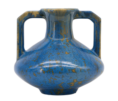 French Art Deco Glazed Stoneware Vase by Pierrefonds, circa 1930