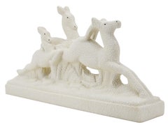 Berlot-Mussier ODYV French Art Deco Antelope Family, 1920