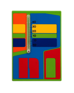 French Pop Art Enameled Wall Thermometer by Claude Faure for Neuhaus, 1975