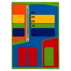 French Pop Art Enameled Wall Thermometer by Claude Faure for Neuhaus, 1975