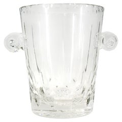 French Lorraine Hand-Cut Crystal Champagne Bucket with Box, 1950s