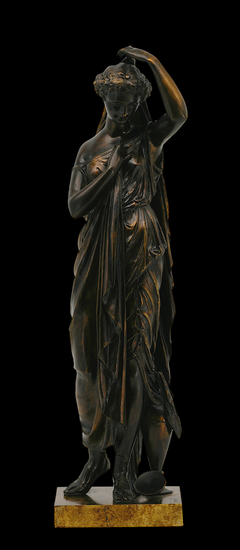 Victor Evrard French Bronze “Femme à l’Antique” with Gilt-Brown Patina, c. 1860