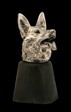 Bronze German Shepherd Automobile Mascot by Émile Brégeon, circa 1925