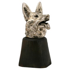 Bronze German Shepherd Automobile Mascot by Émile Brégeon, circa 1925