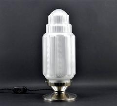 J. Robert French Art Deco Skyscraper Table Lamp, 1930