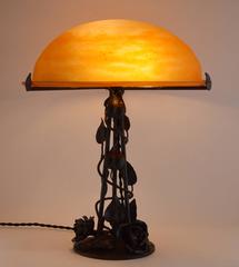 Daum French Art Deco Table Lamp, circa 1925