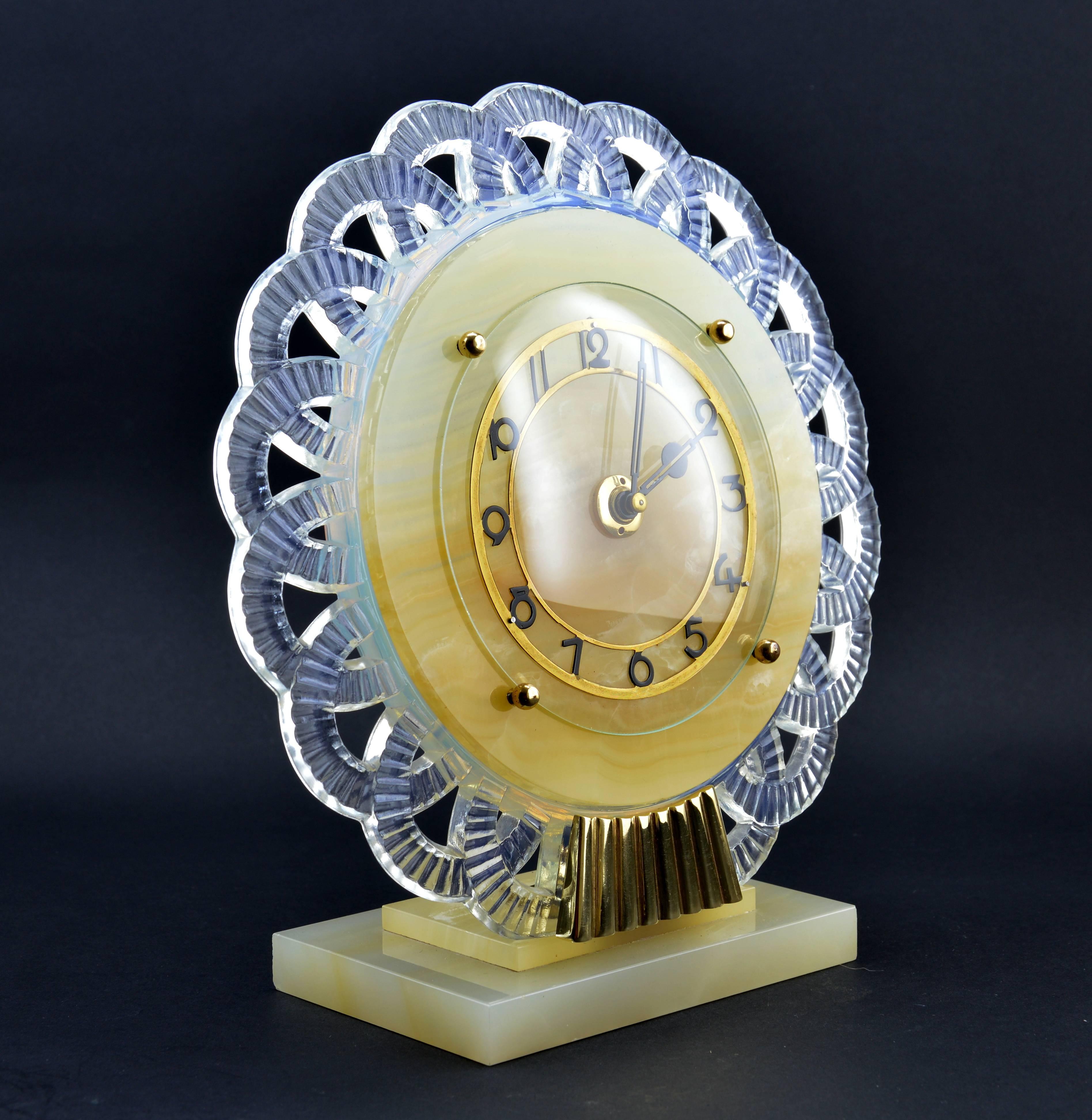 Mid-20th Century Bayard French Art Deco Clock, Late 1930
