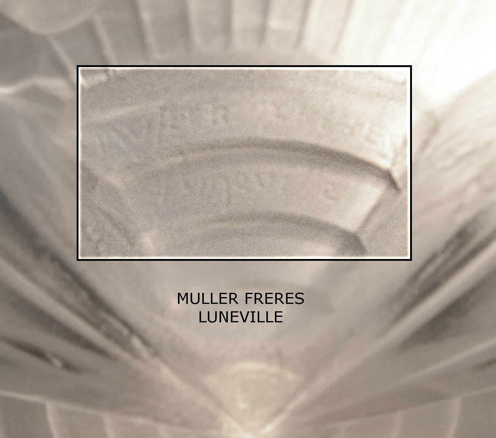 Muller Freres French Art Deco Fruit Pendant Chandelier, 1925 2