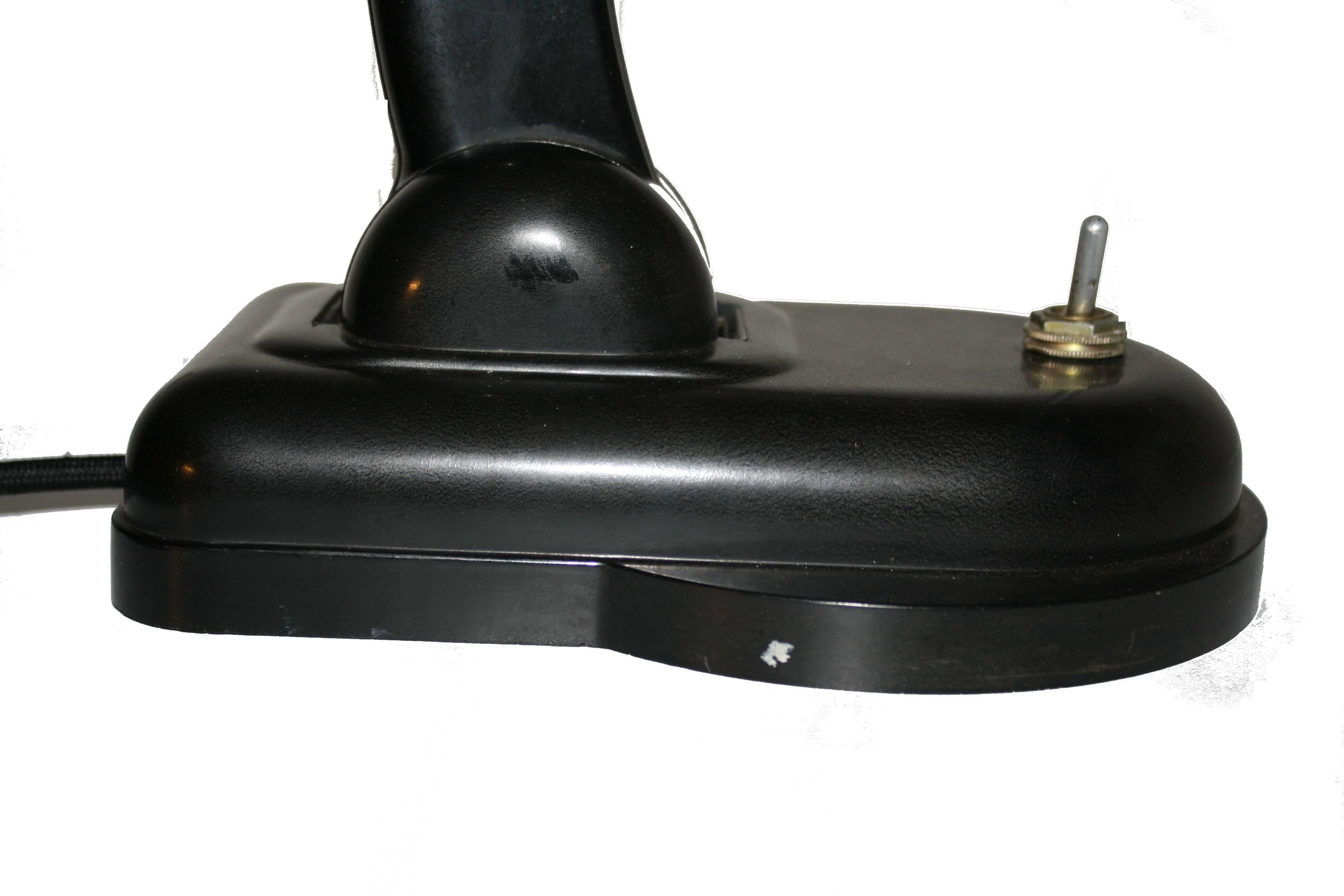 Russian 1930s Bakelite Desk Lamp by Christian Dell