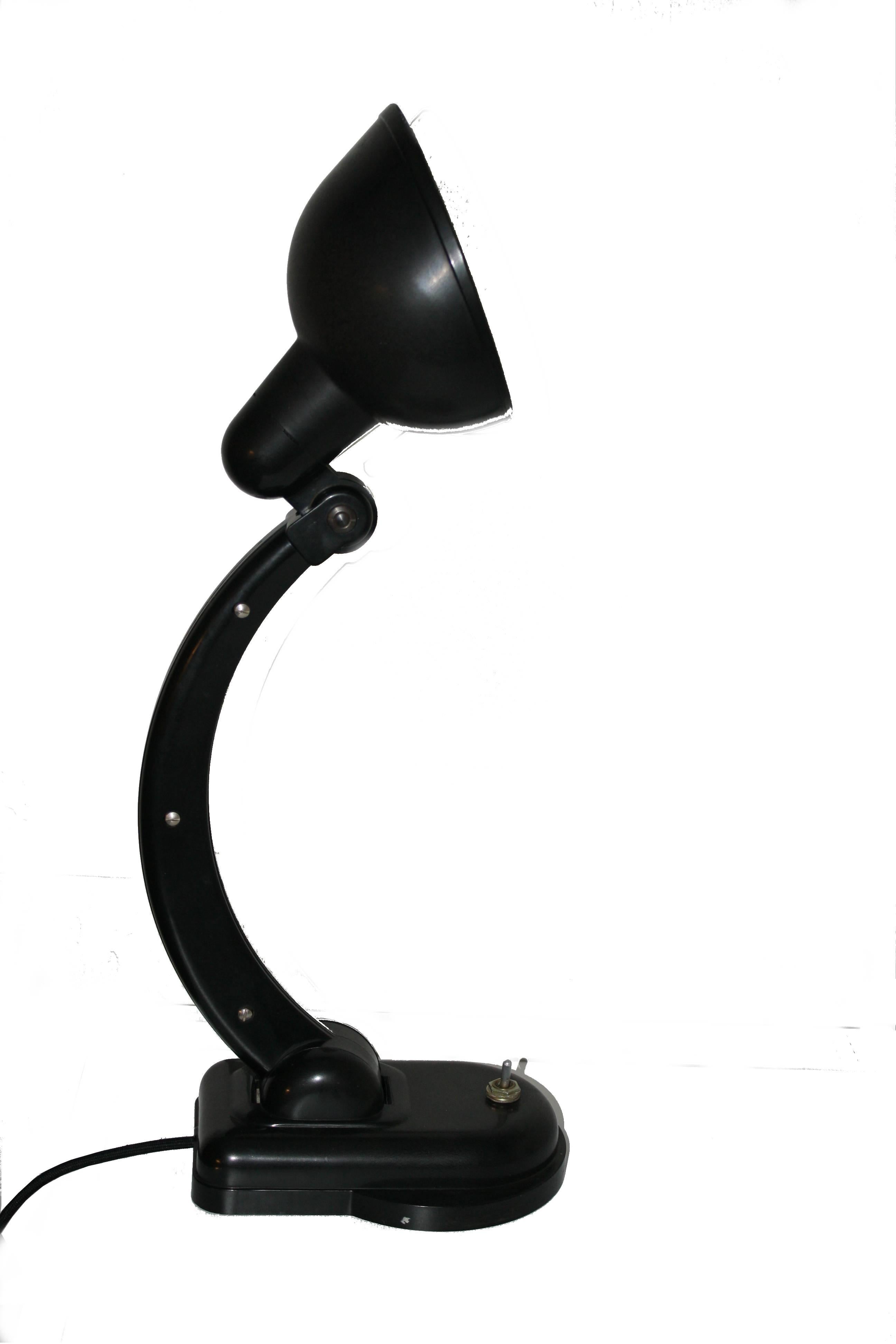 1930s Bakelite Desk Lamp by Christian Dell 2