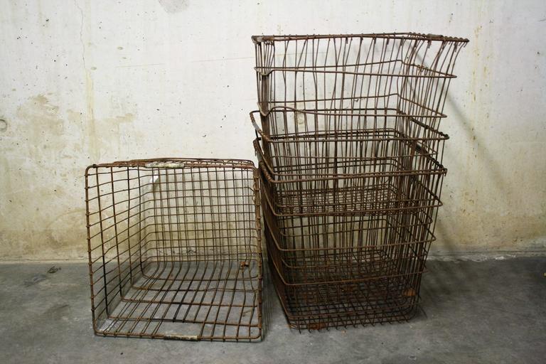 Vintage Wire Baskets, 1950s For Sale at 1stDibs