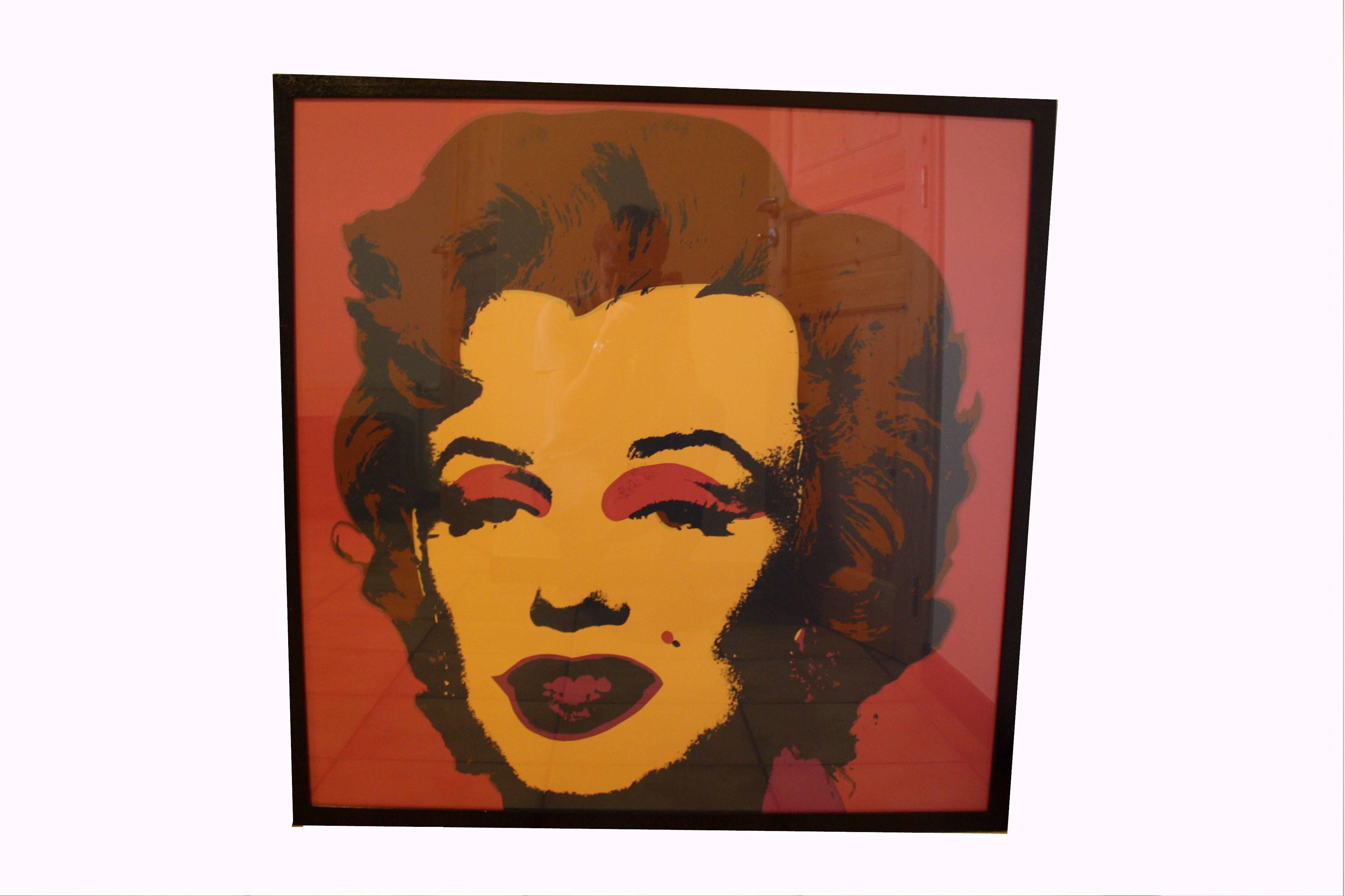 screen-print of one of Andy Warhol's most iconic works. This Marilyn Monroe screen-print is published by Sunday B. morning.

It is printed using the original screens obtained from Andy Warhol in the early 1970s.

Silkscreen in colors printed on