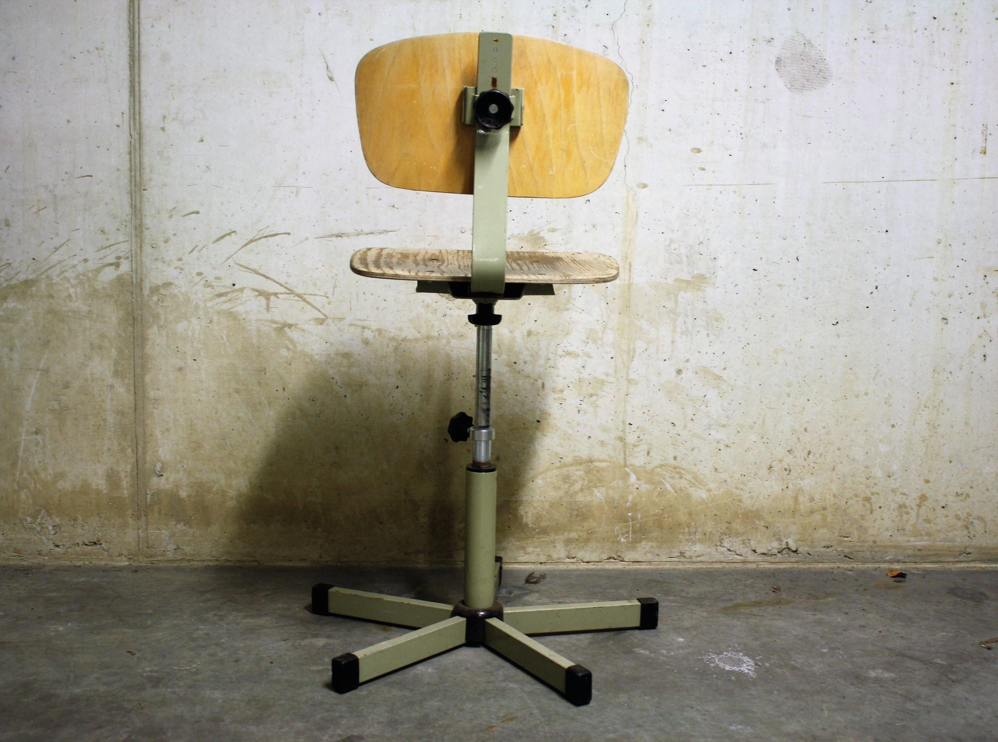 Late 20th Century Industrial Work Stool, 1970s For Sale