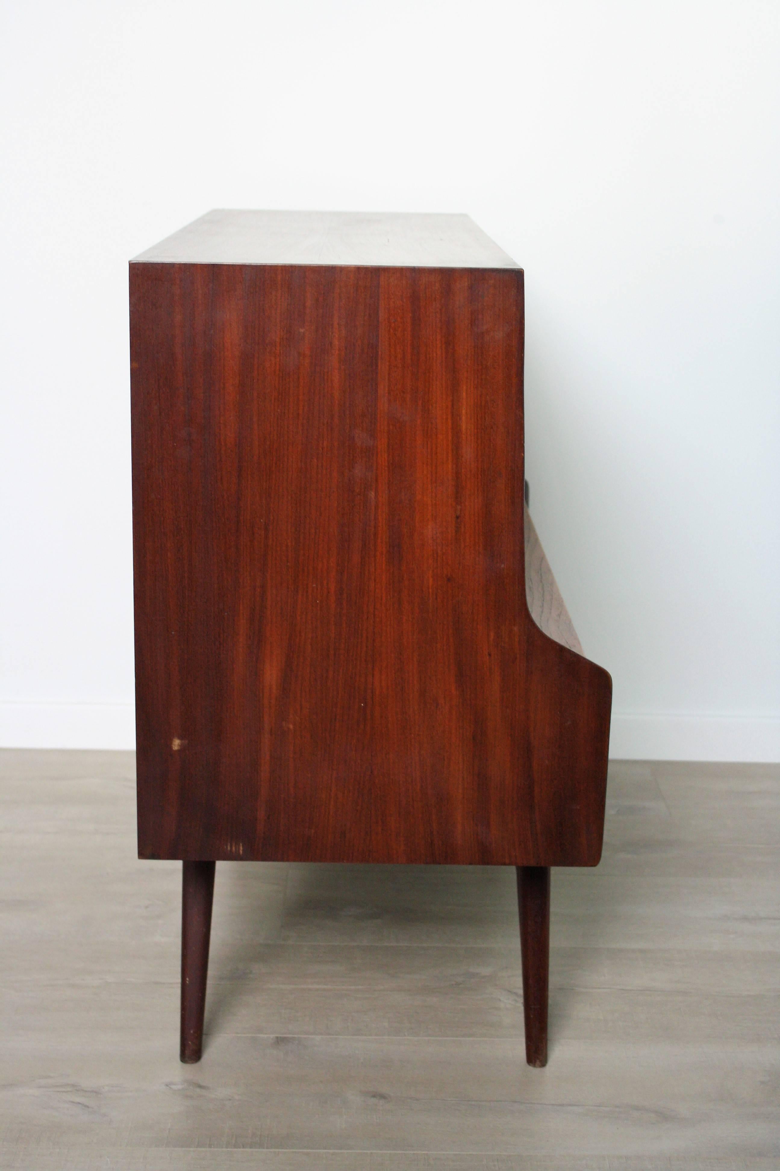 Mid-20th Century Teak Wooden Bar Cabinet by Louis Van Teeffelen, 1960s For Sale
