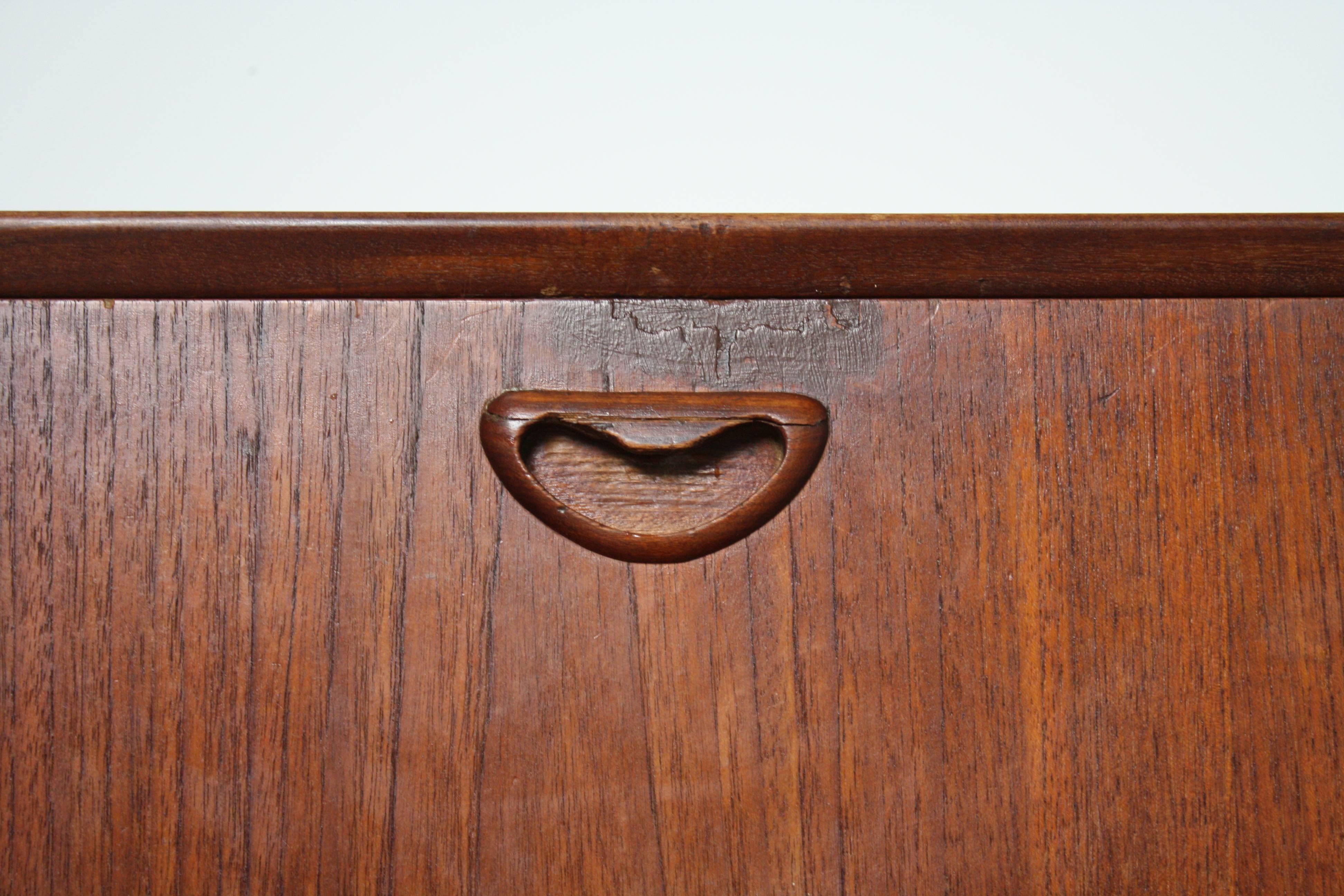 Teak Wooden Bar Cabinet by Louis Van Teeffelen, 1960s For Sale 4