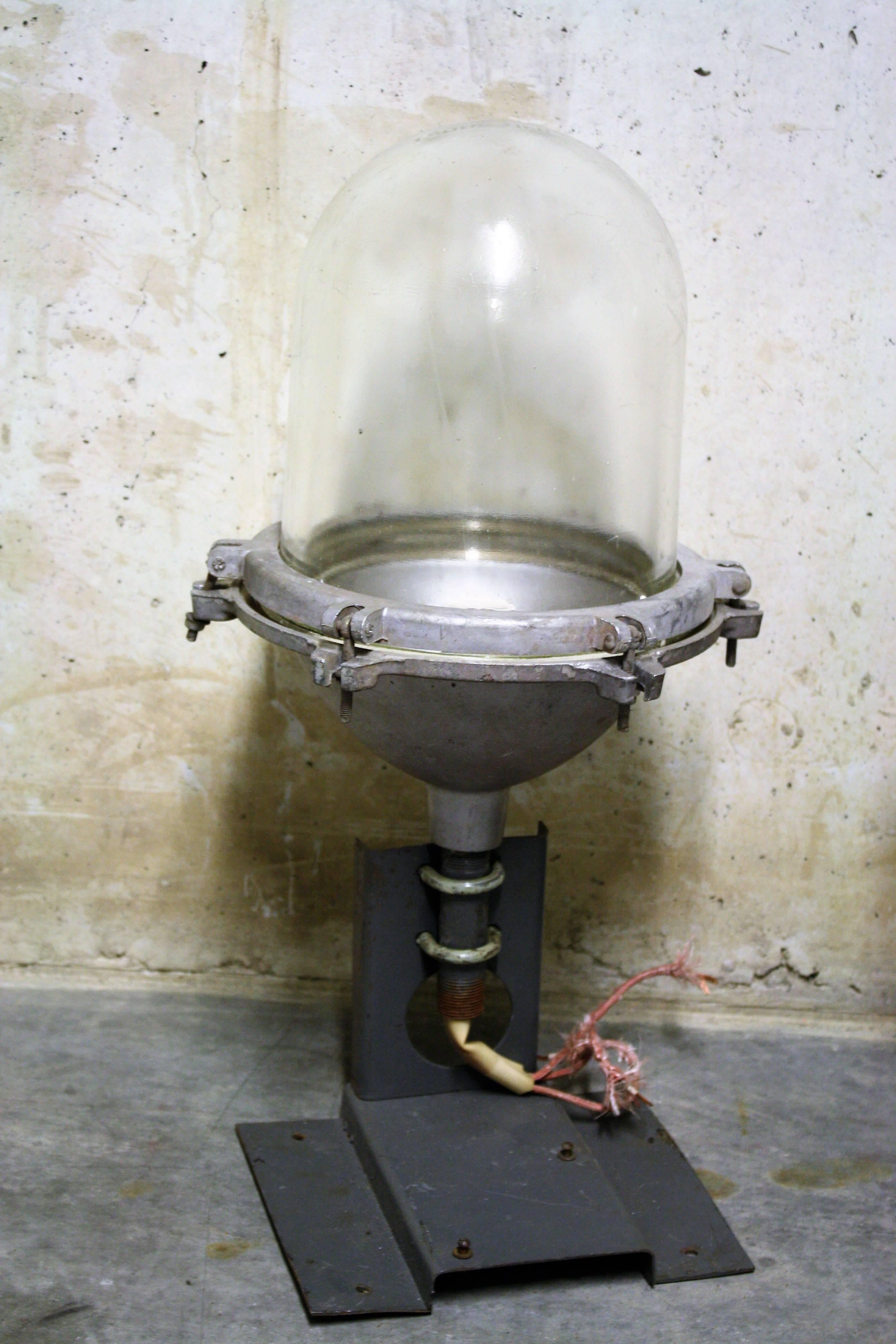 Industrial Pair of Explosion Proof Bully Lamps, 1960s