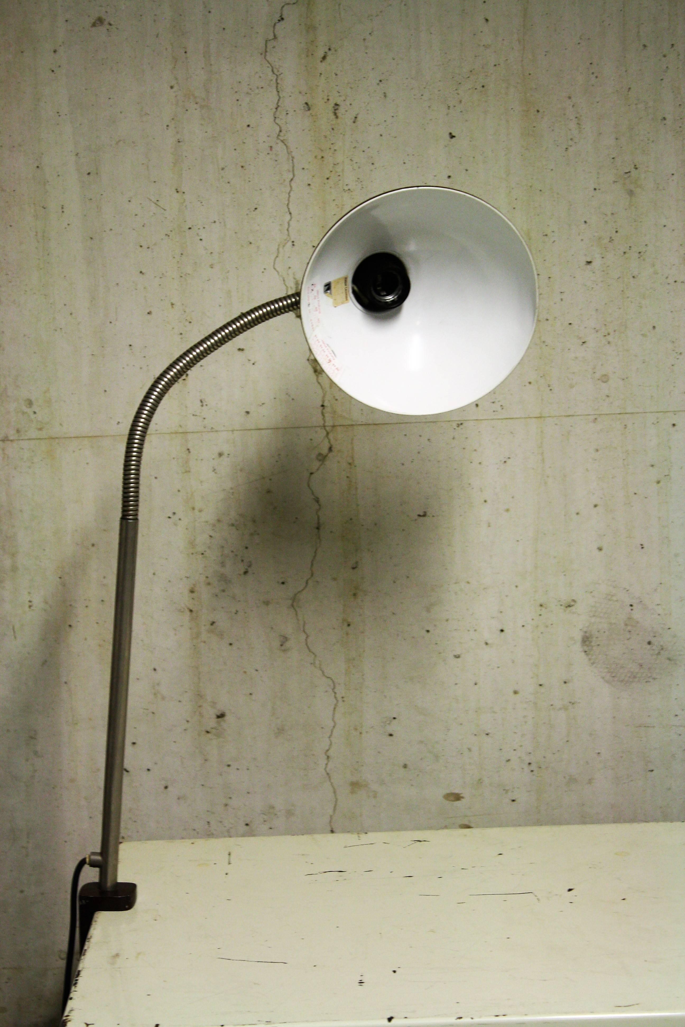 German Kaiser Idell Adjustable Clamp Lamp, 1960s