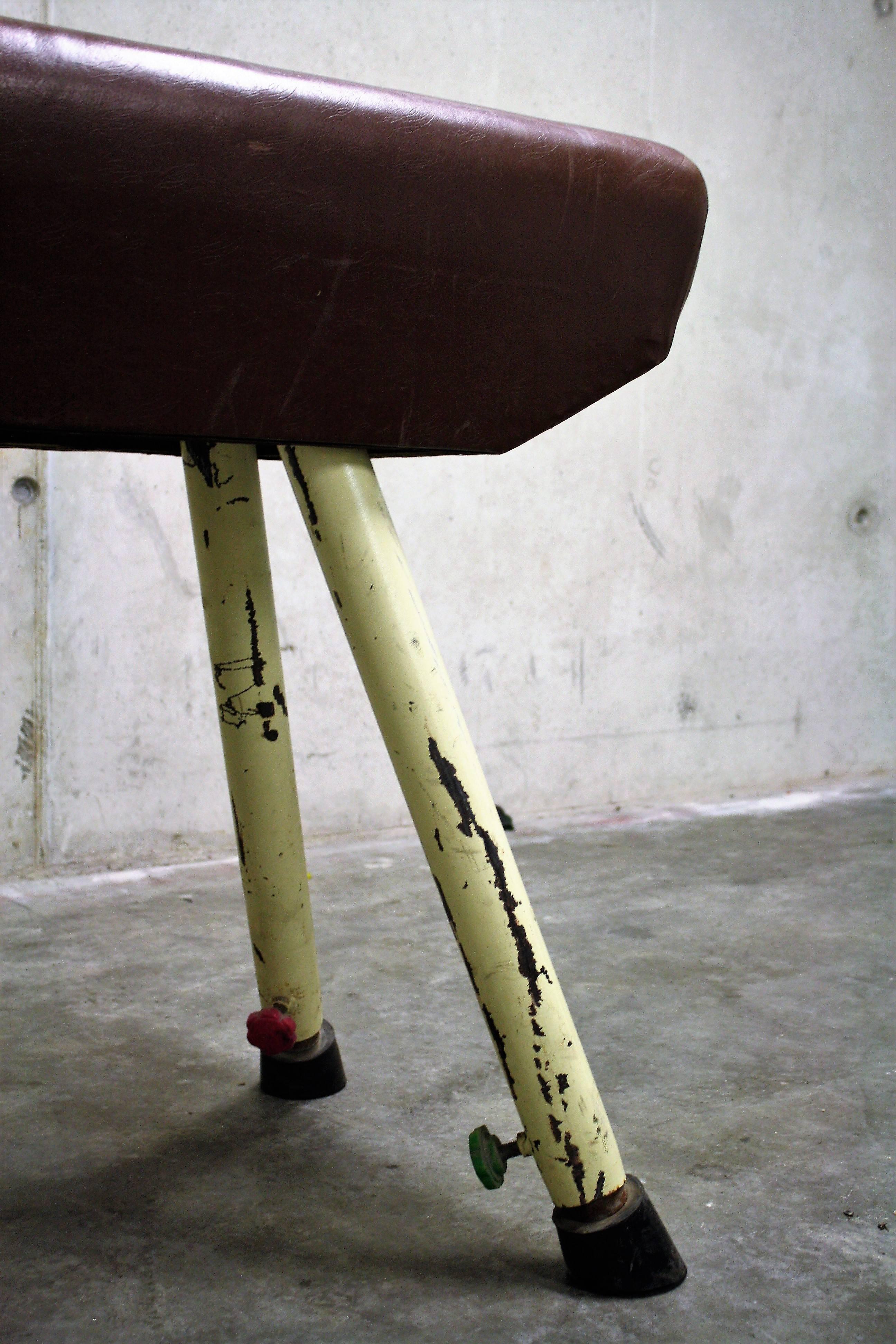 Vintage Pommel Horse, 1950s In Good Condition In Sint Joris Weert, BE