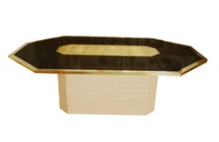 Exceptional Etched Brass Art Table by Roger Van Hevel