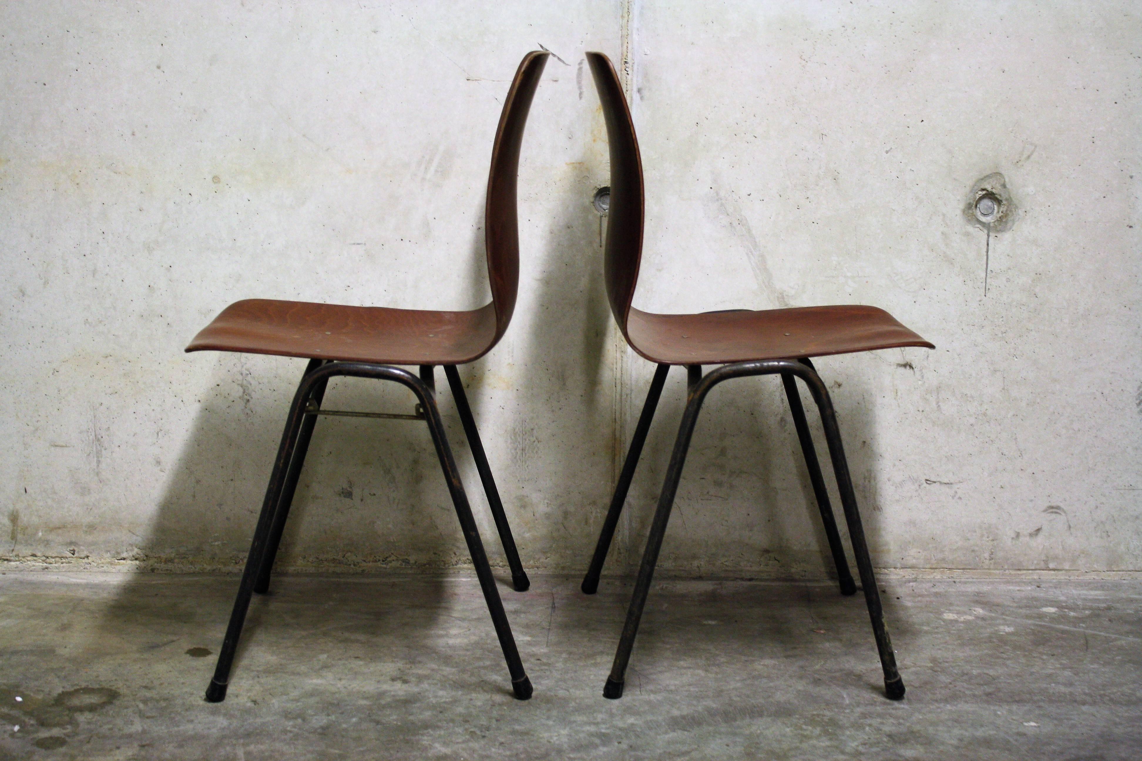 German Vintage Pagholz Chairs by Galvanitas