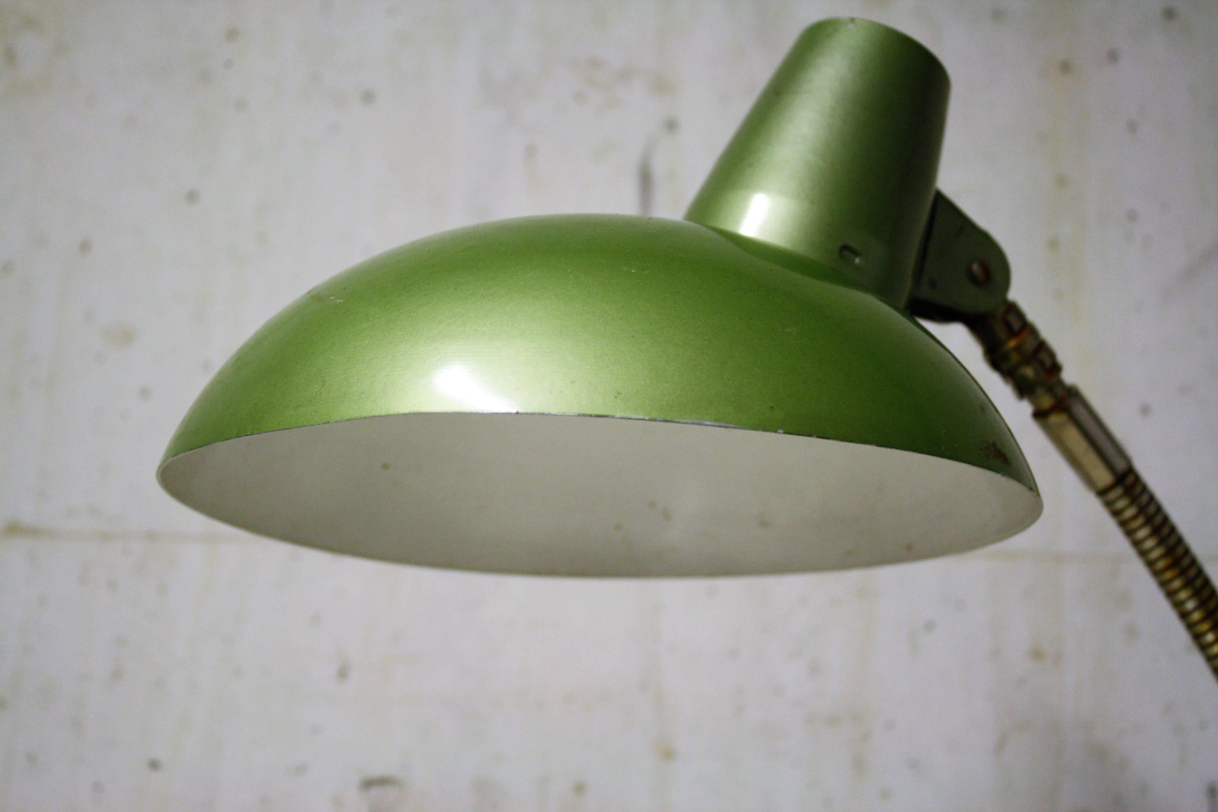 Mid-20th Century Green Bauhaus Desk Lamp, 1930s