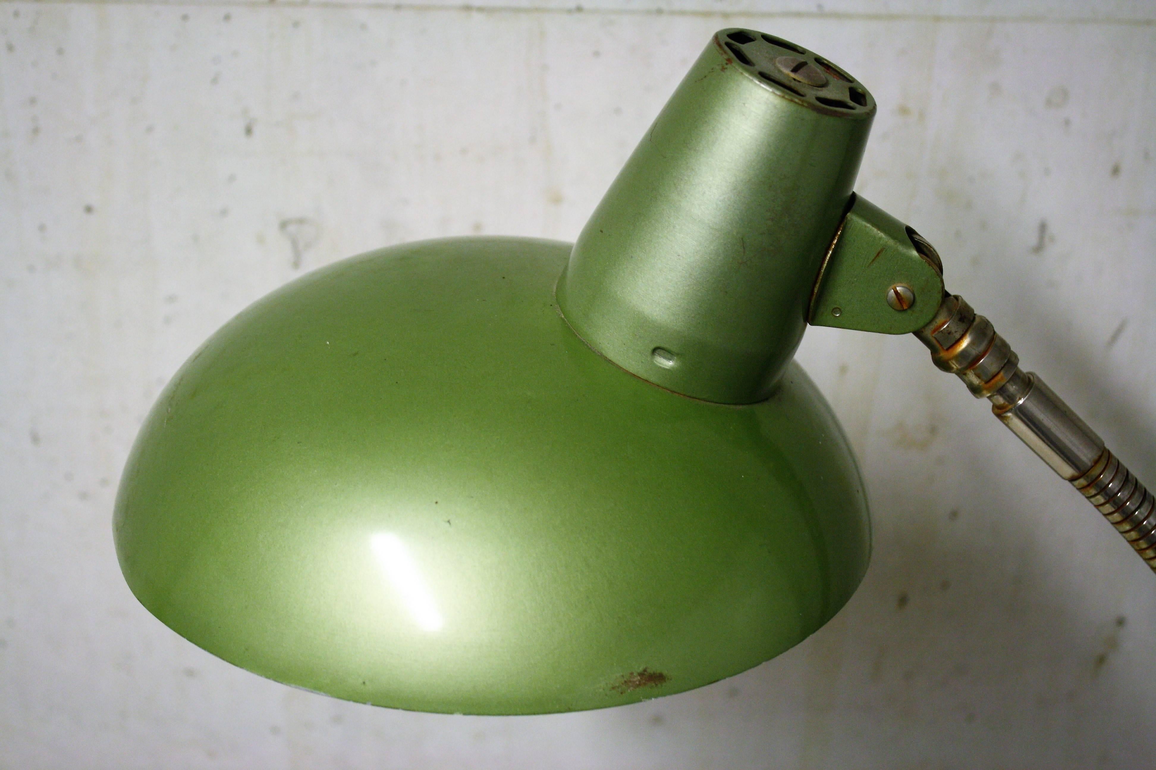 Green Bauhaus Desk Lamp, 1930s 1