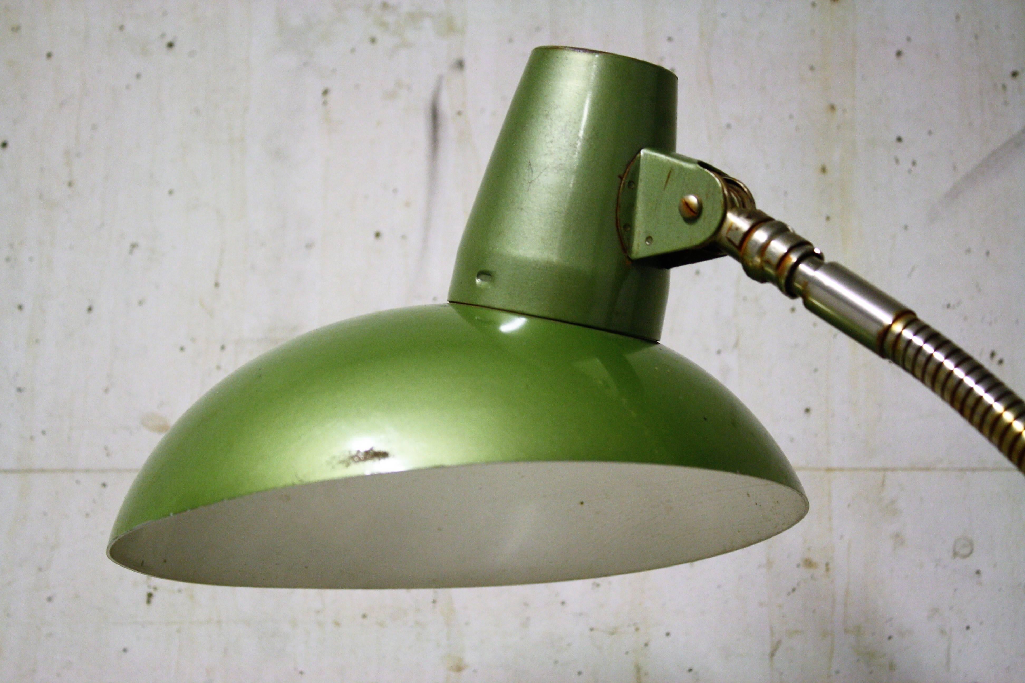 Green Bauhaus Desk Lamp, 1930s 3