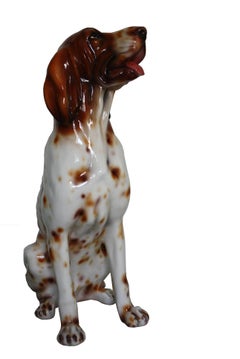 Life-Sized Ceramic Dog Sculpture, Italy, 1970s