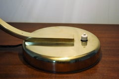 1930s Art Deco Bauhaus Hillebrand Brass Desk Lamp