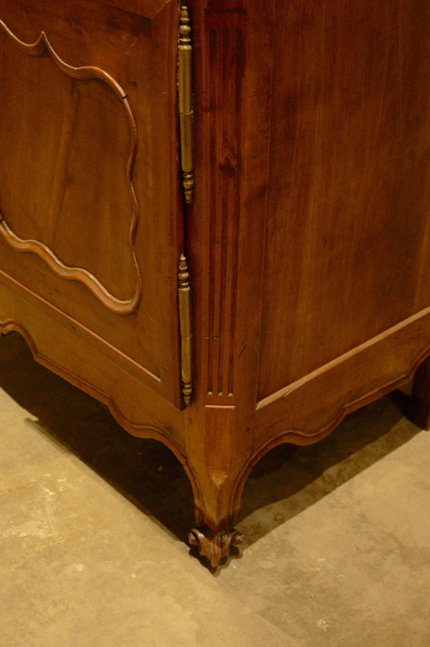 French Carved Cherry Buffet a Deux Corps