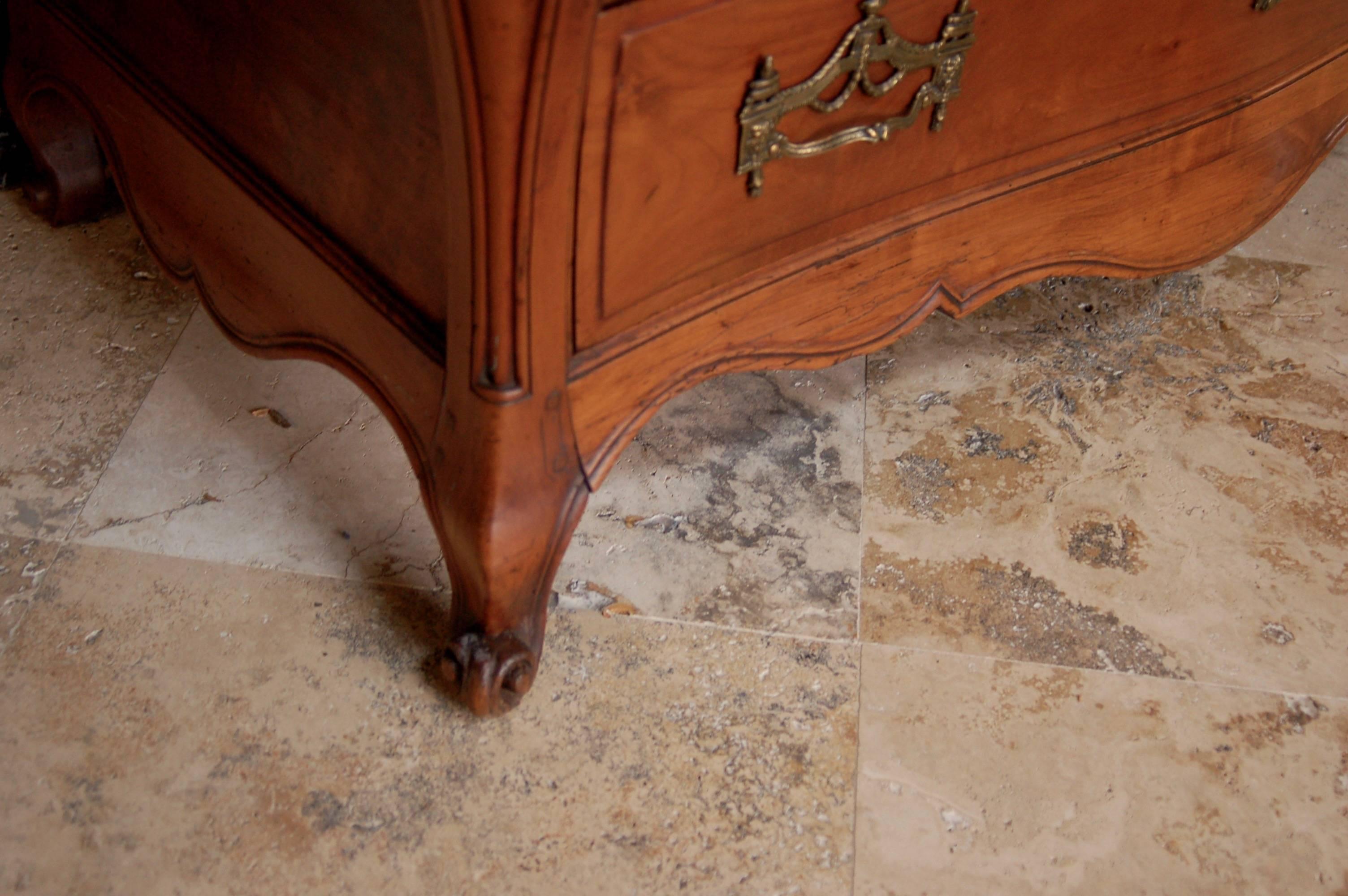 18th Century French Cherry Bombay Commode 3