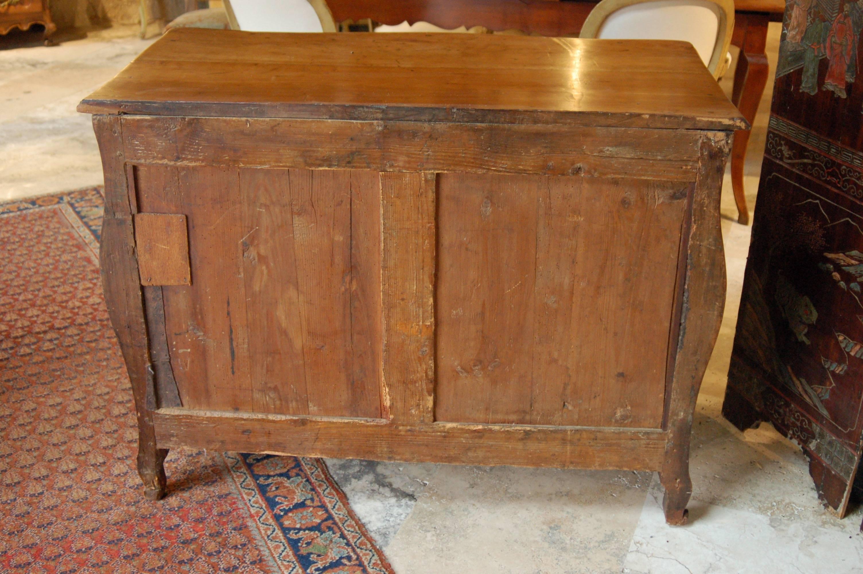 18th Century French Cherry Bombay Commode 4