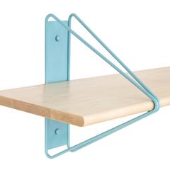 Customizable Strut Shelving System from Souda, Blue & Maple, Made to Order
