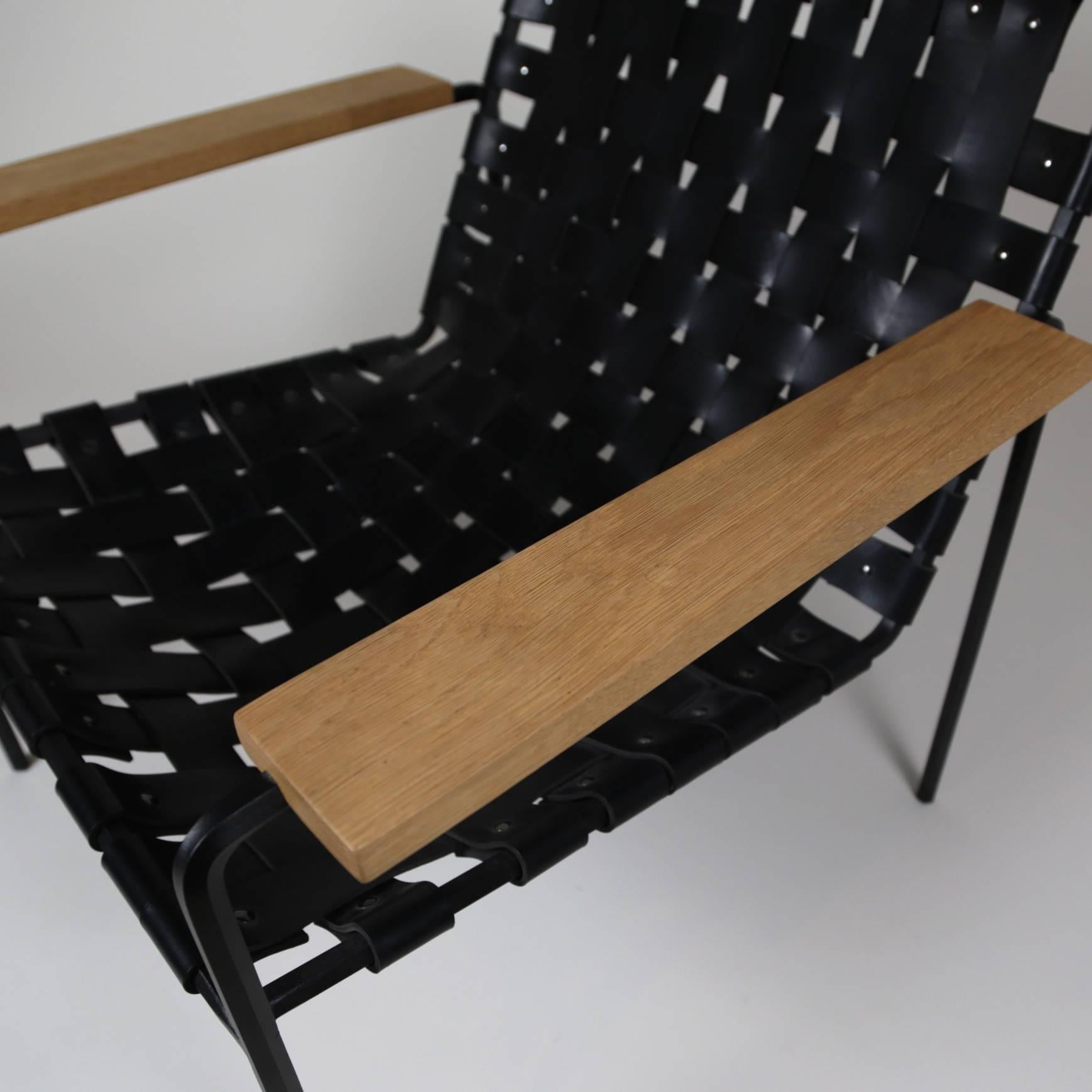leather weave chair