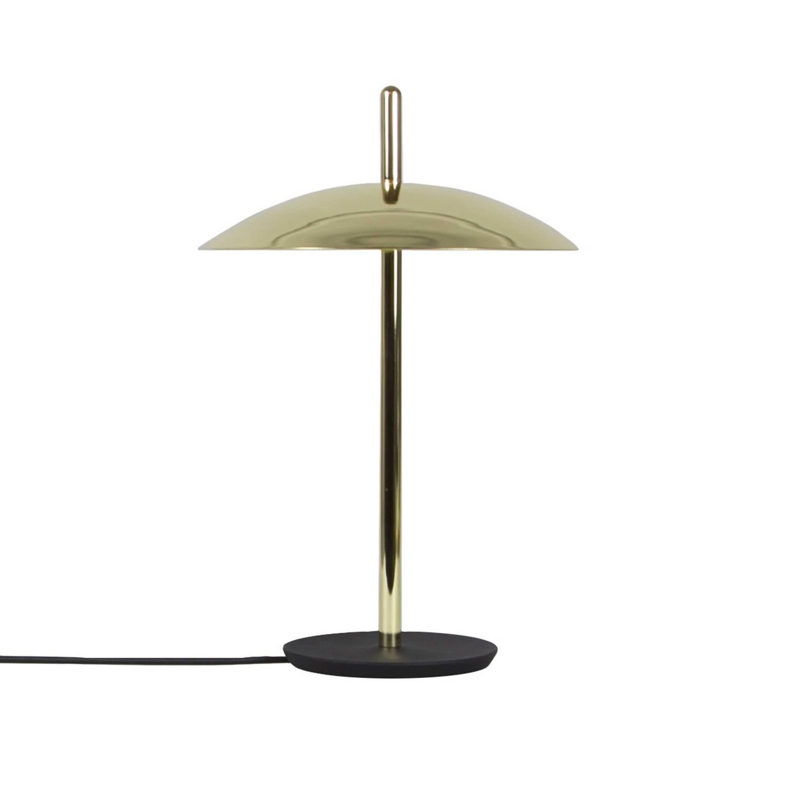 American Pair of Signal Table Lights in Brass from Souda, Made to Order For Sale