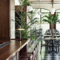 Pair of Signal Table Lights in Brass from Souda, Made to Order