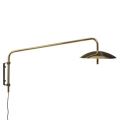 Signal Swing Arm Sconce in Brass, Long, from Souda, Made to Order