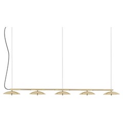 Signal Linear Pendant, by Souda, Extra Long, Brass, Made to Order