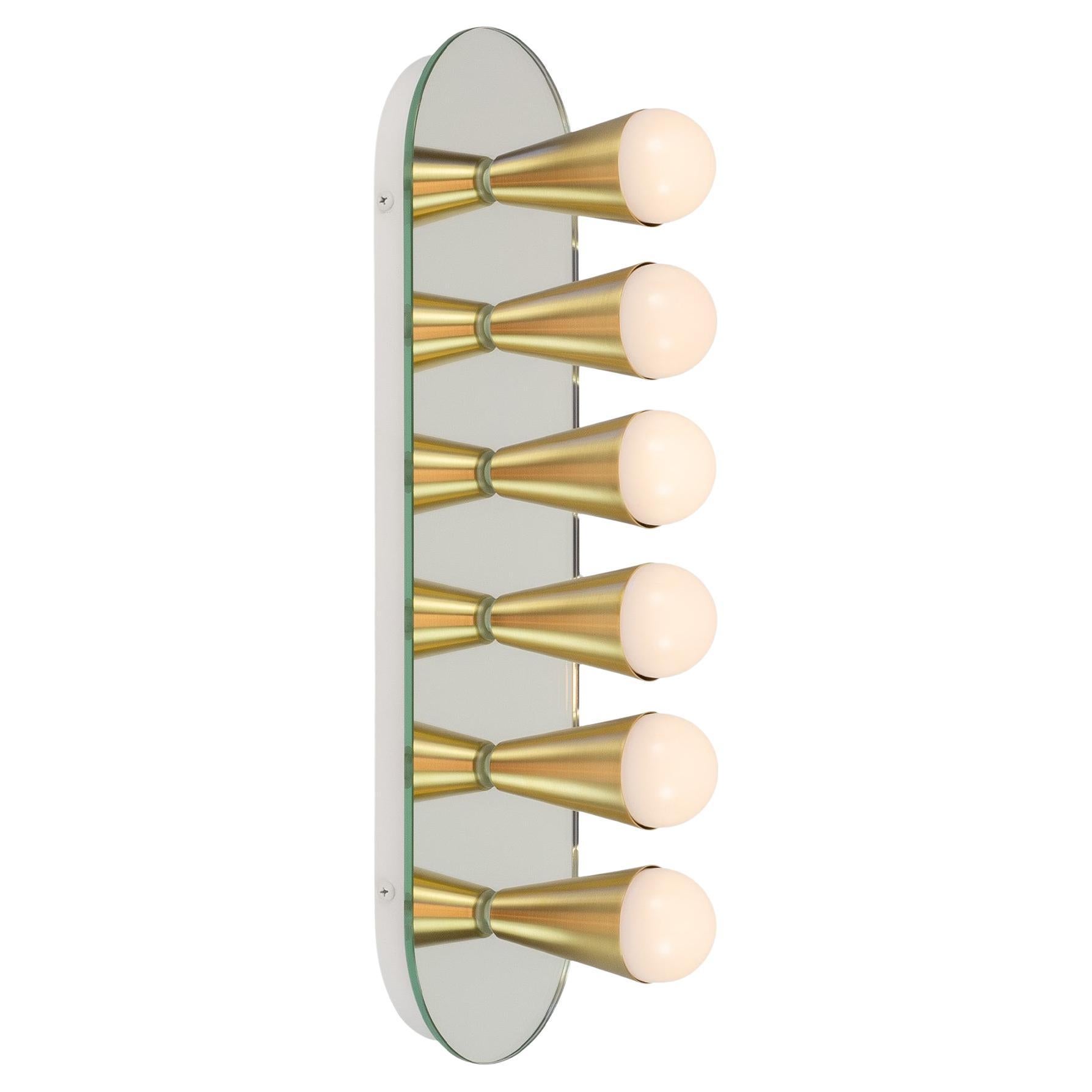 Echo Six Sconce / Flush Mount in Brass, from Souda, in Stock