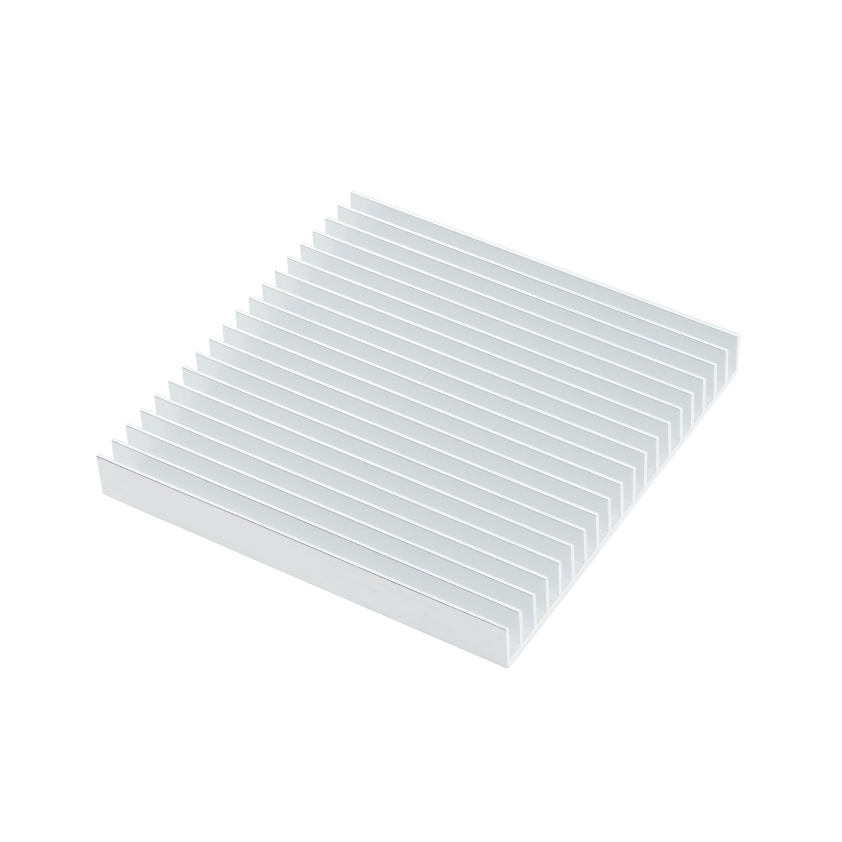 Fin Trivet / Tablett von Souda, eloxiertes Silber, auf Lager im Zustand „Neu“ im Angebot in Brooklyn, NY
