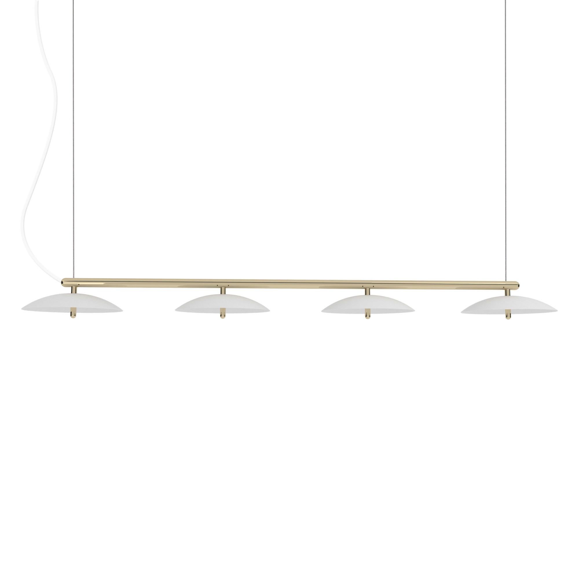 Signal Linear Pendant, by Souda, Long, Black & Nickel, Made to Order For Sale 2