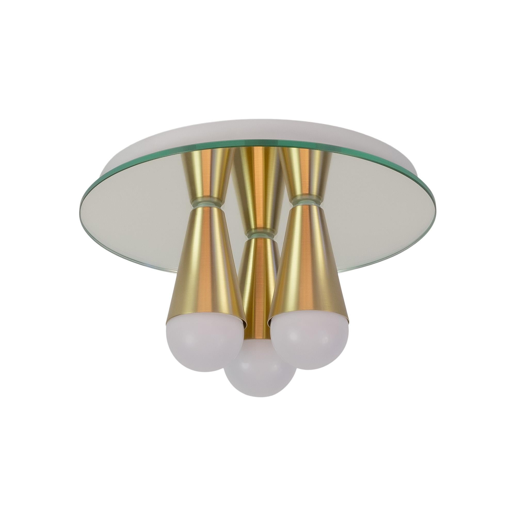 Echo Lámpara de tres luces / empotrable de latón, de Souda, en Stock Siglo XXI y contemporáneo en venta