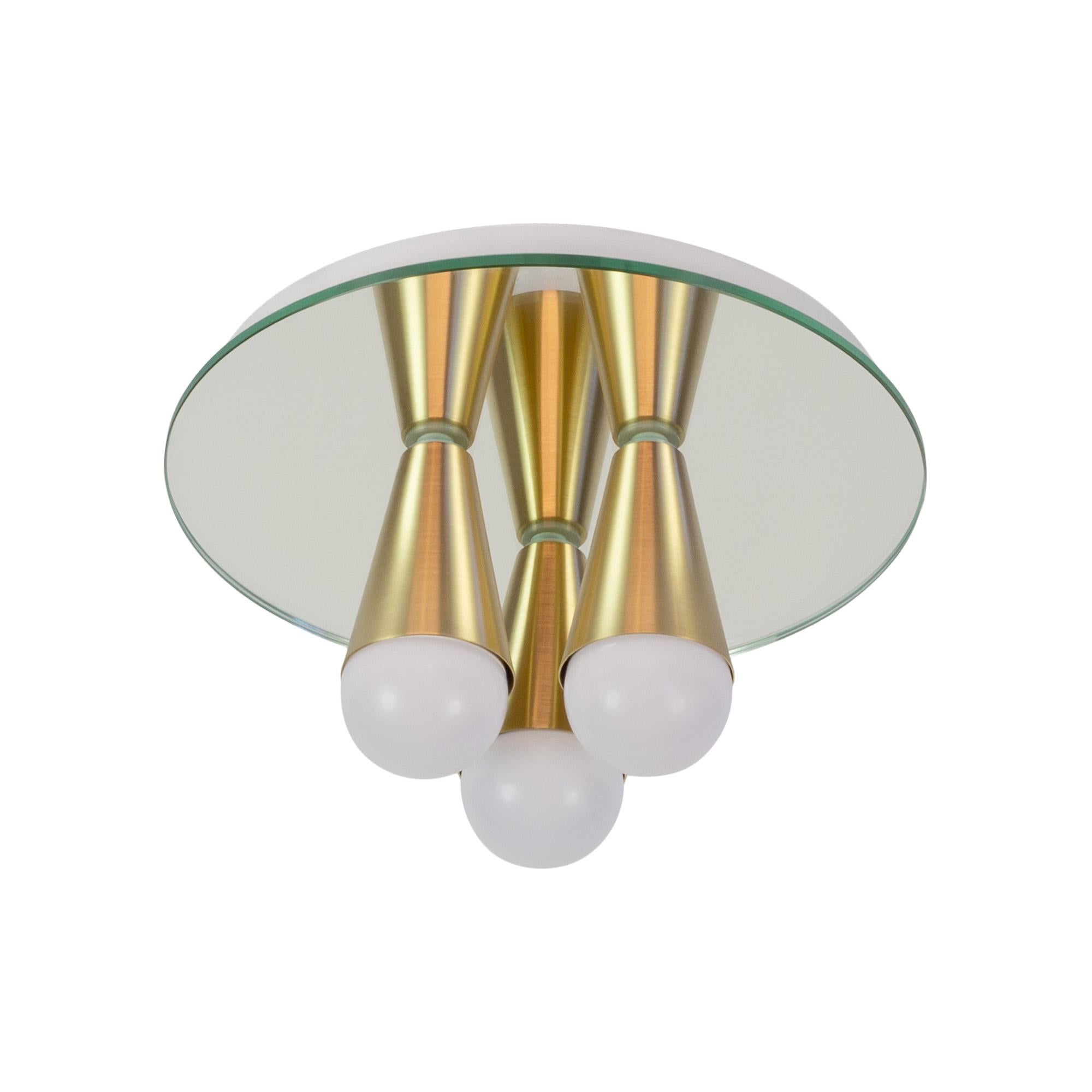 Echo Lámpara de tres luces / empotrable de latón, de Souda, en Stock en venta 1