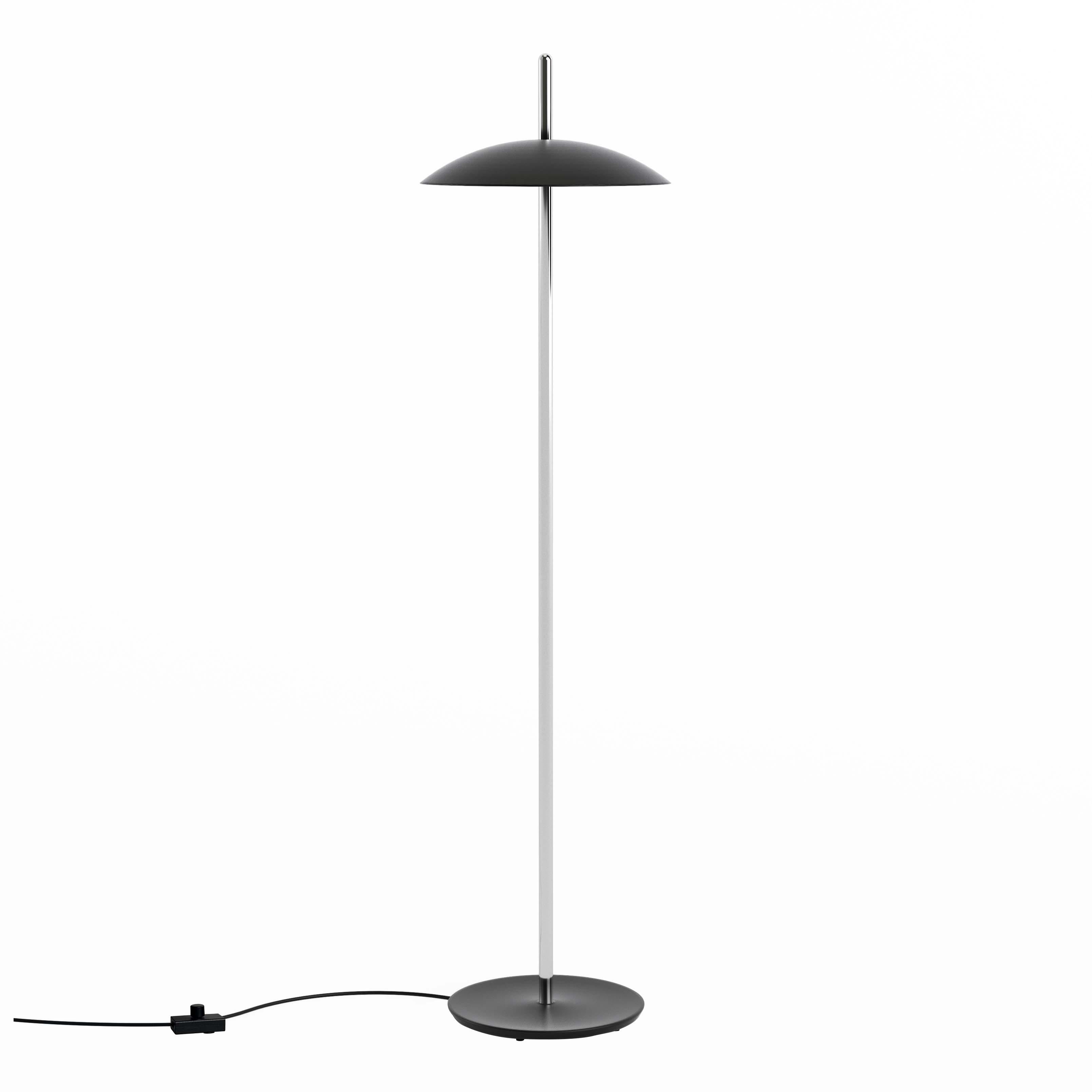 White and Brass Signal Floor Lamp from Souda, In Stock For Sale 1