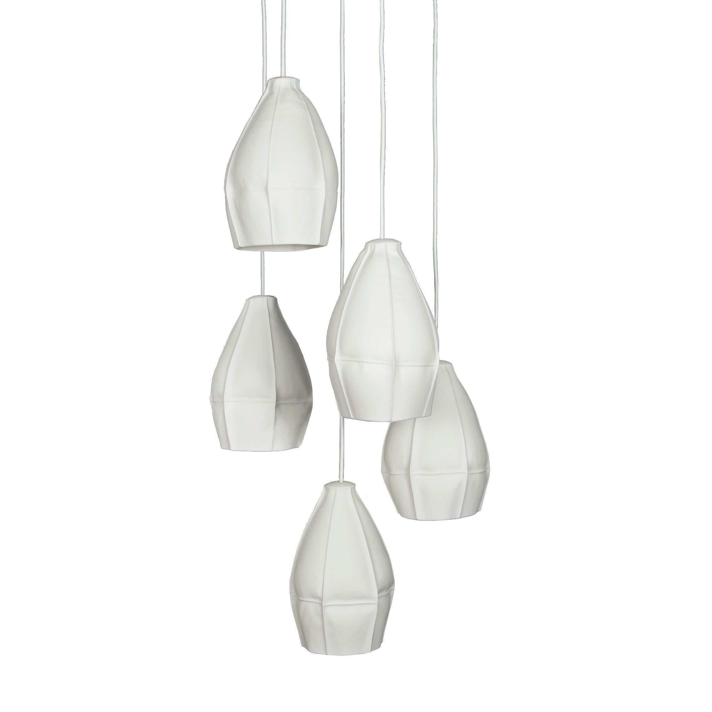 Contemporary Kawa Pendants from Souda, Cluster of Five, Made to Order For Sale