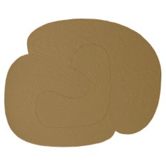 Riff Rug from Souda, 6x8 ft, Natural Wool, Gold