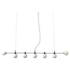 Globe Linear Pendant Light 7 / Chandelier, from Research.Lighting, Prototype