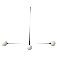 Suspension linéaire Globe 3 / Lustre, de Research.Lighting, prototype